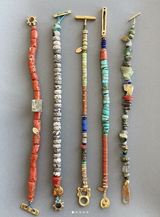 Earth & Spirit – Handmade Boho Gemstone Bracelets Set