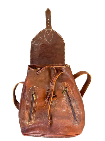 Unisex bagpack with zippers