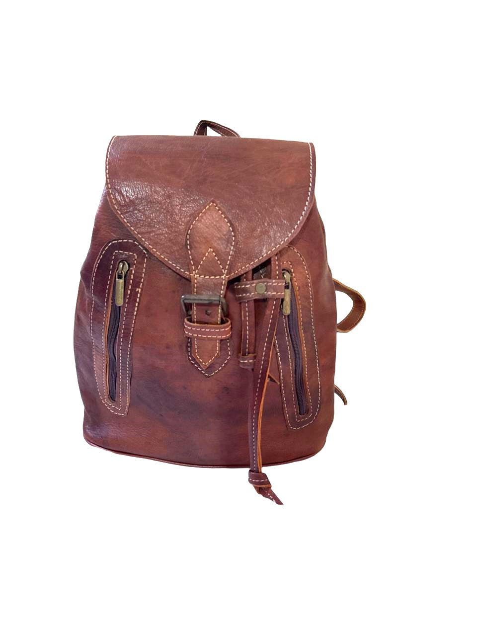 Unisex bagpack with zippers