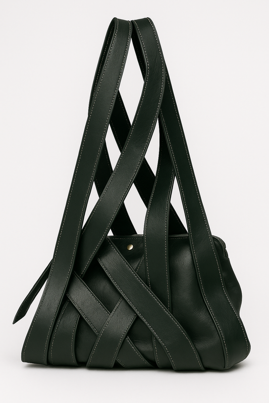Midnight Woven Strap Handbag